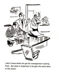 Cartoon Getting Work Done