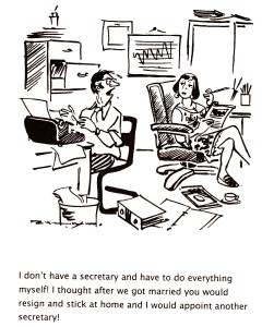 Cartoon Secy as a Wife