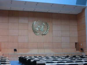 The General Assembly hall at Geneva