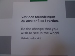 A quote from Mahatma Gandhi