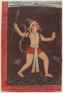 Hanuman_painted_by_Pahari_Painter